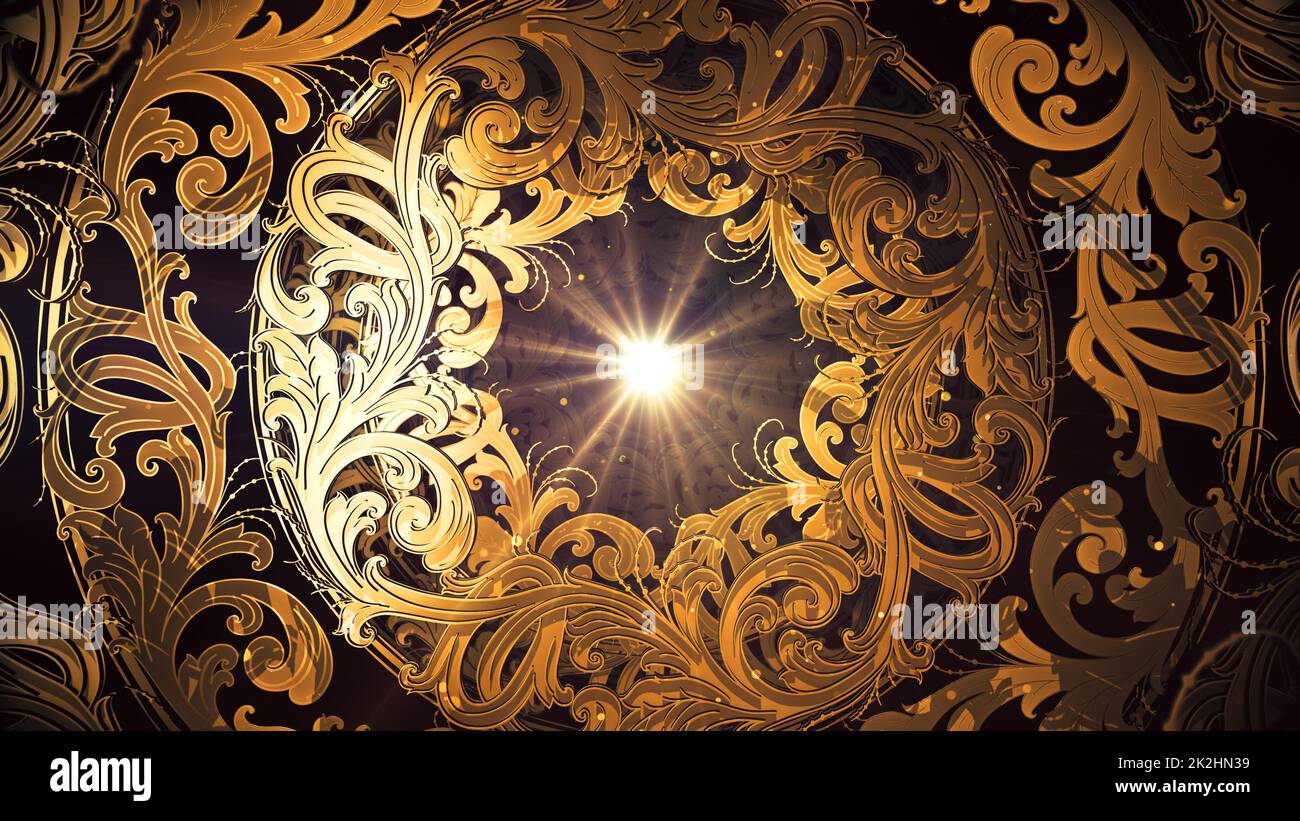 Russian Floral In Vintage Ornaments Stock Photo Alamy