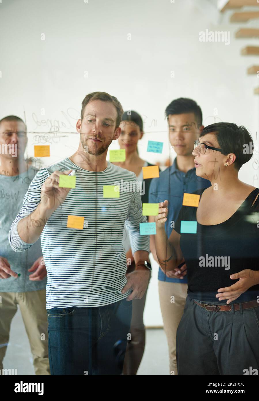 Brainstorm board post it editorial stock photo. Image of arranged - 45276143