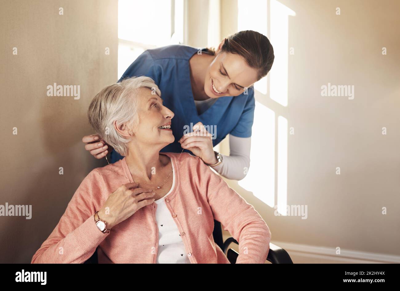 You're like a guardian angel on my shoulder Stock Photo