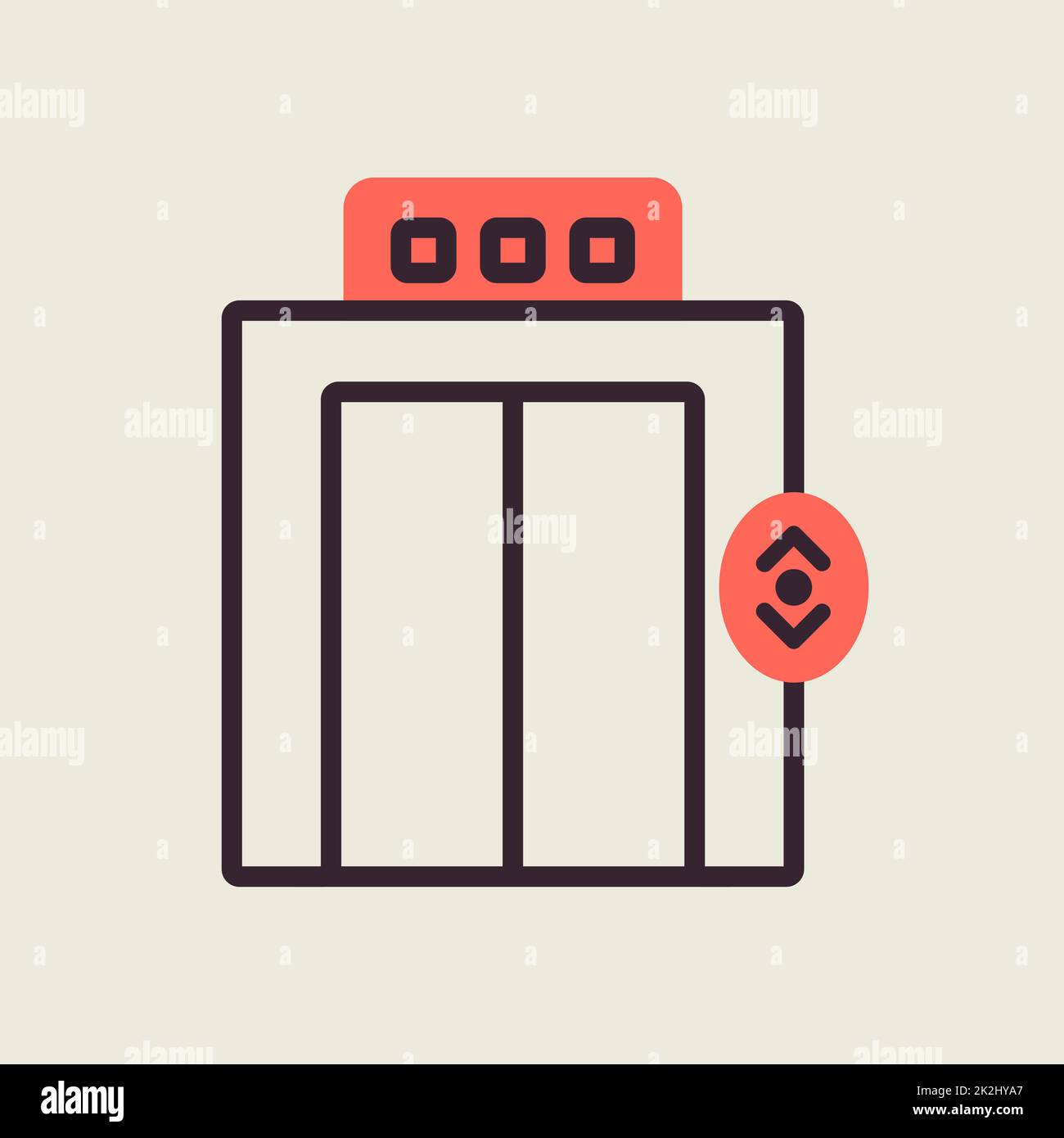 Elevator, lift flat vector icon Stock Photo Alamy