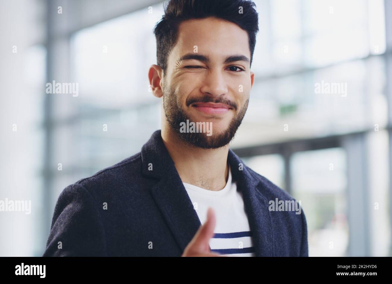 Winking man hi-res stock photography and images - Page 3 - Alamy