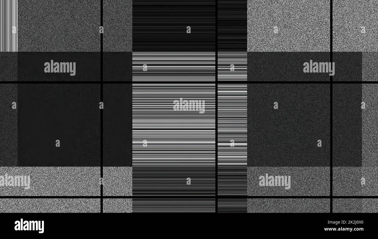 Noise and pixels grid concept Stock Photo