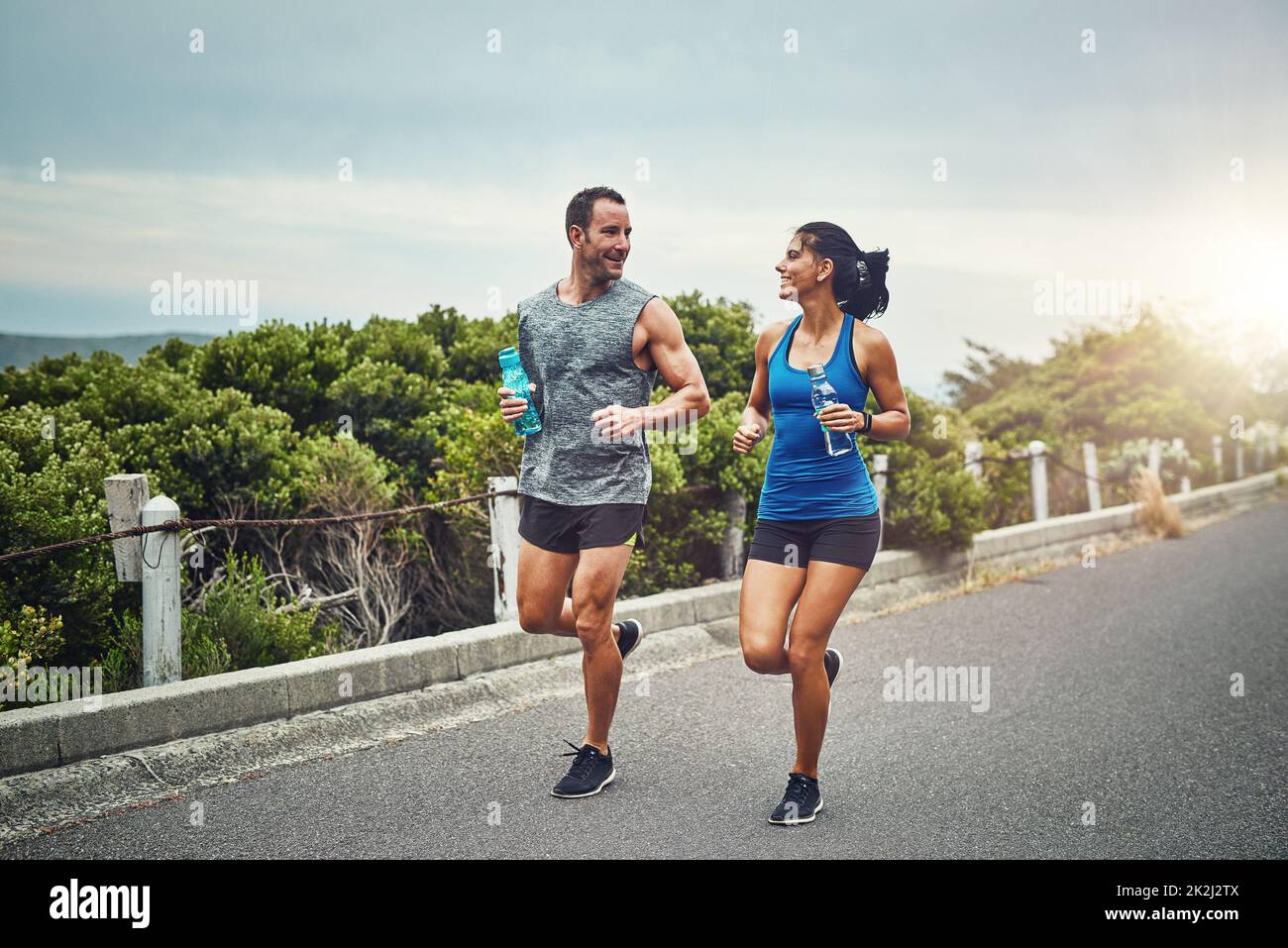 Photo of a Woman Running in Park in Early Morning. Attractive