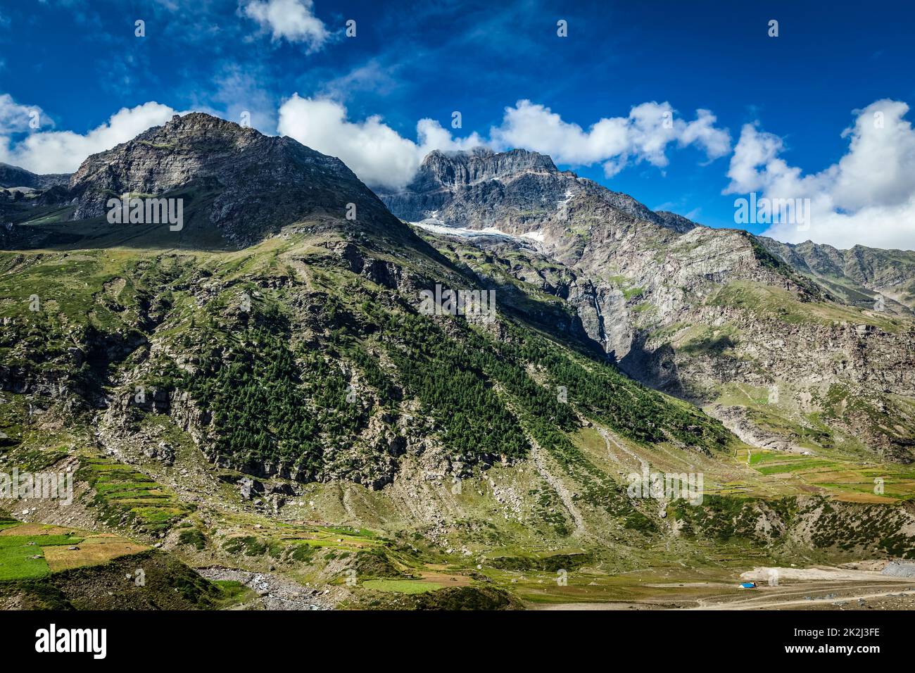 Lahaul valley in Himalayas. Himachal Pradesh, India Stock Photo