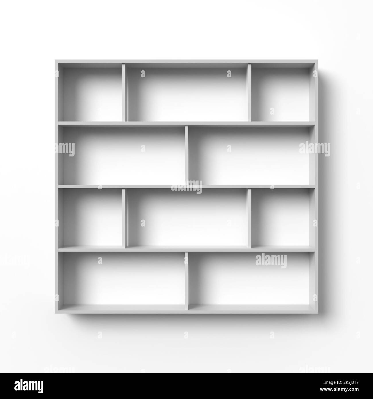Blank shelves Stock Photo
