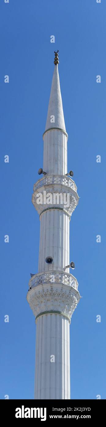mosque minaret architecture in turkey - islam and minerals - minarets of mosques turkey Stock Photo
