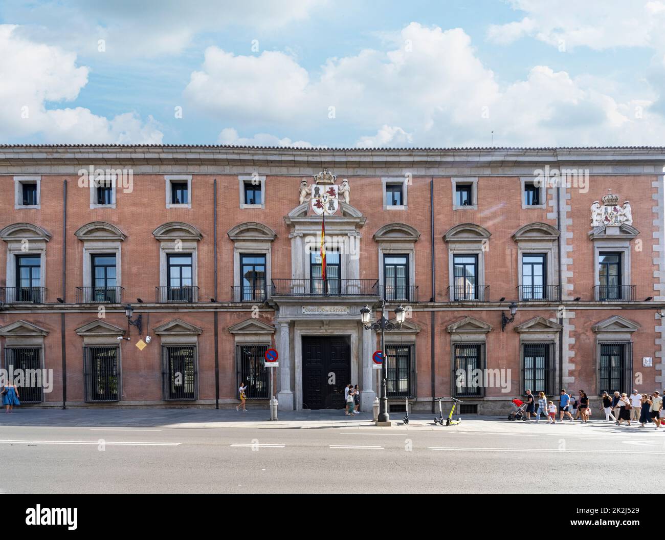 Madrid, Spain, September 2022. exterior view of the State Council building in the city center Stock Photo