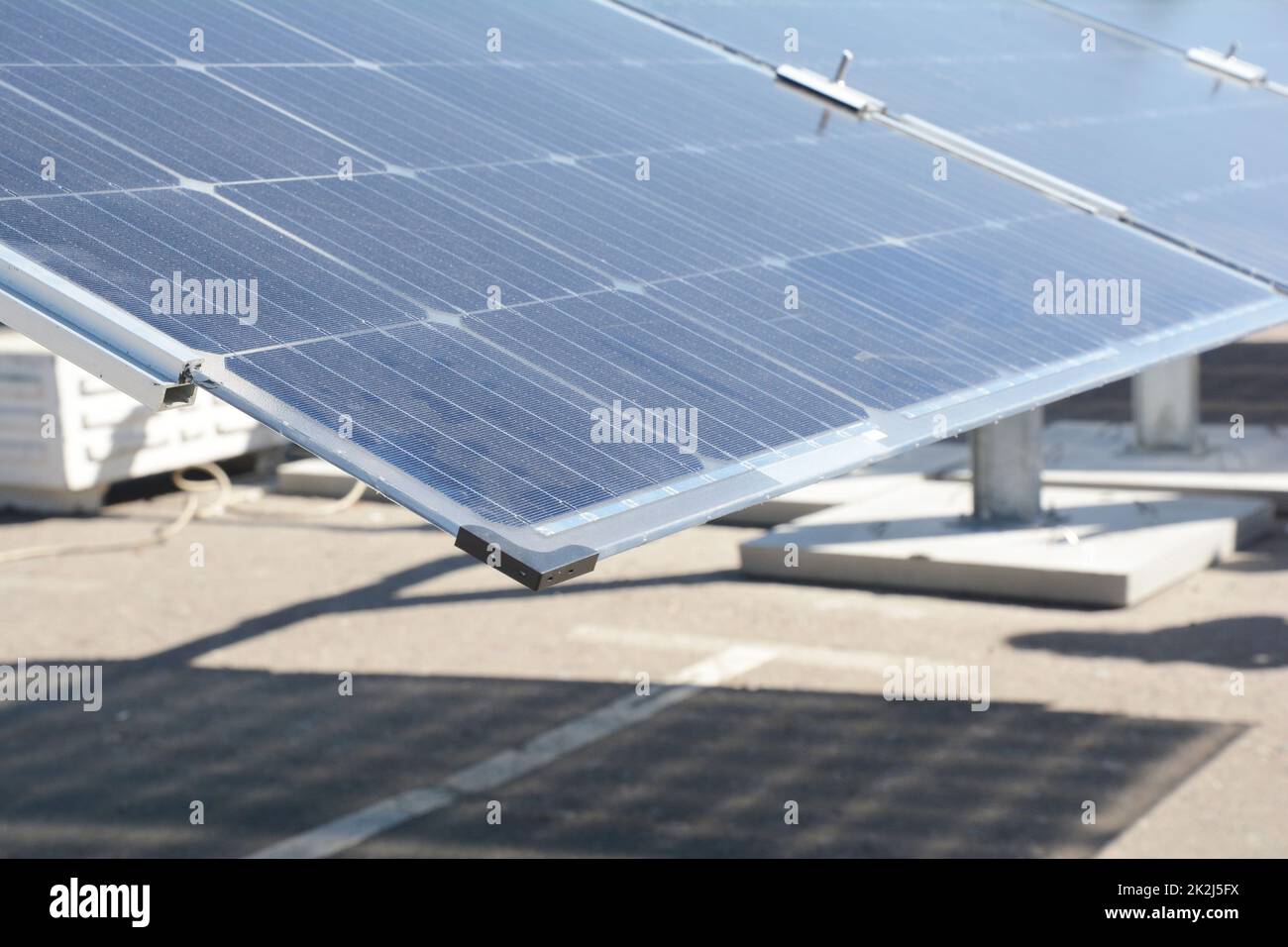 Solar Panels - Renewable Energy Concept. Stock Photo