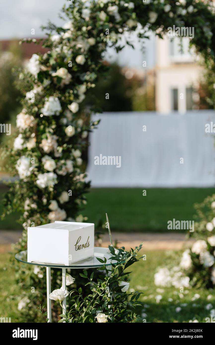 wedding ceremony area Stock Photo