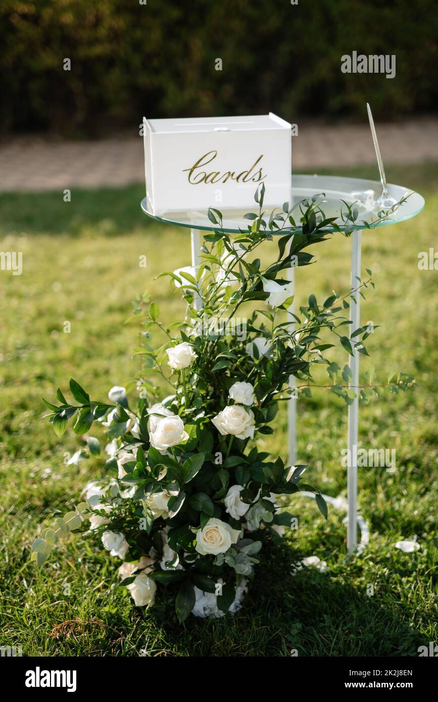 wedding ceremony area Stock Photo
