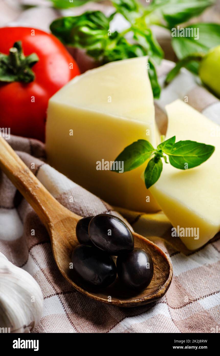 Cheese Slices Stock Photo