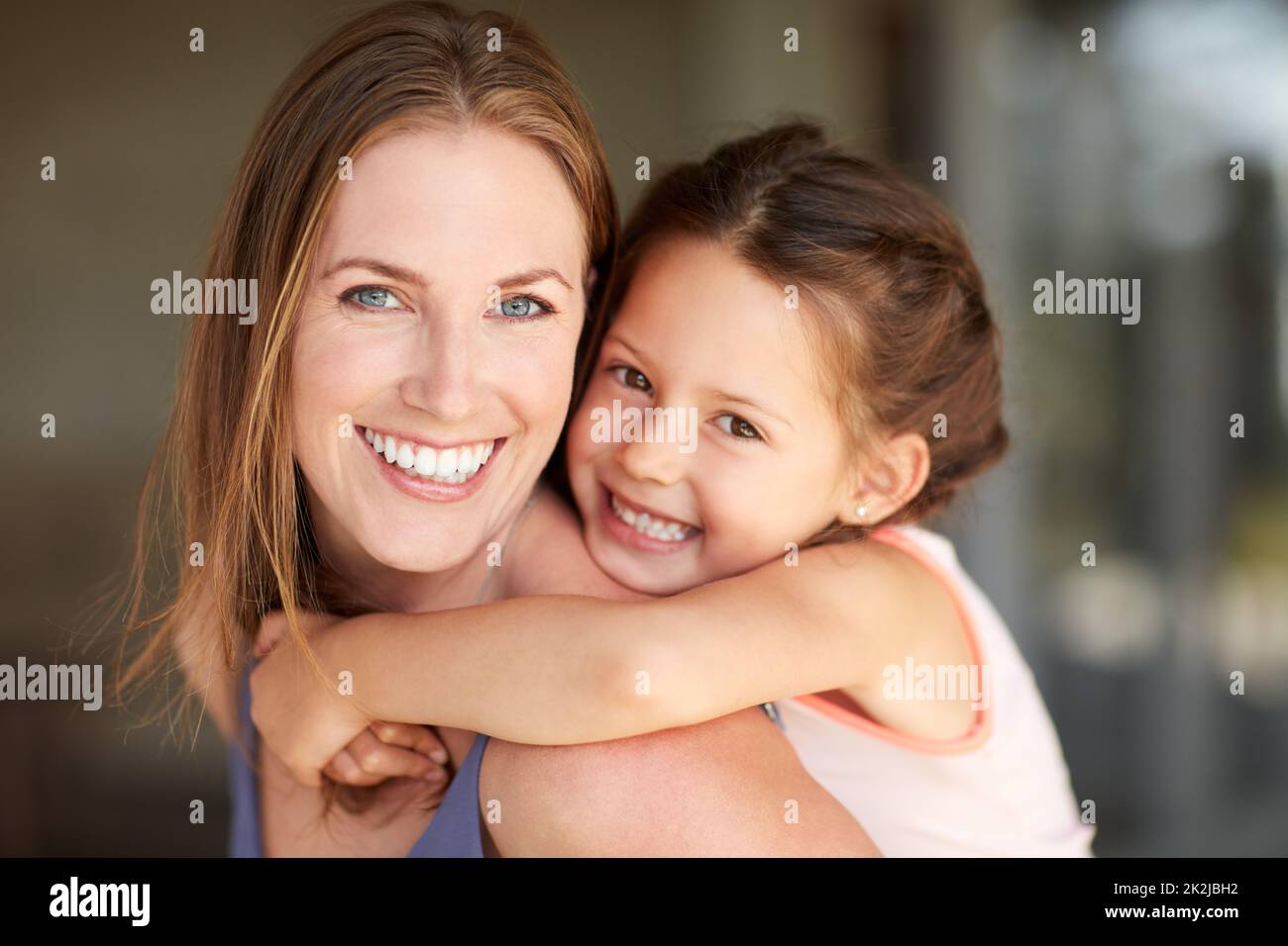My daughter is my everything. Cropped shot of a mother and daughter spending time together at home. Stock Photo
