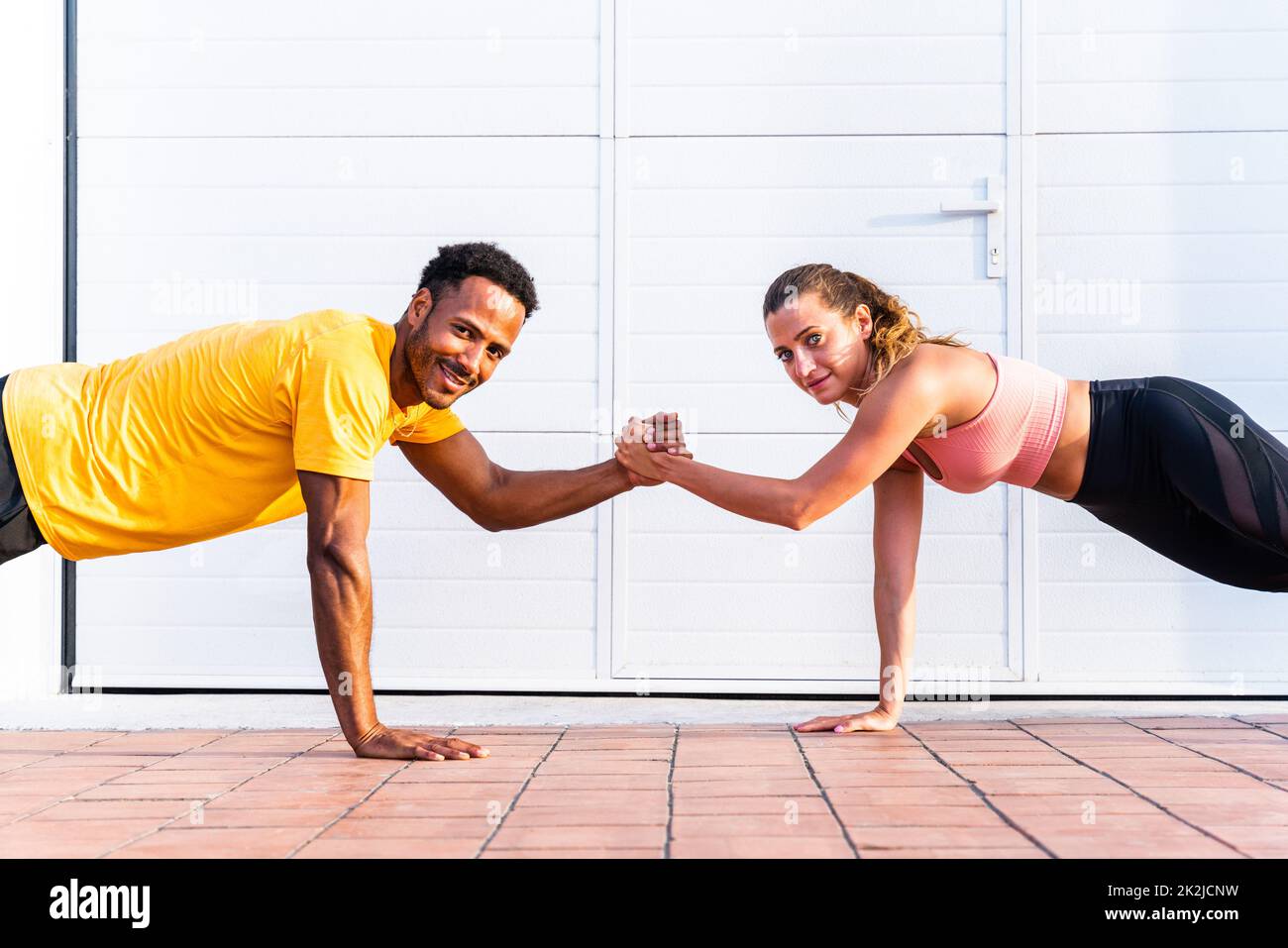 Couple functional training high hi-res stock photography and images - Alamy