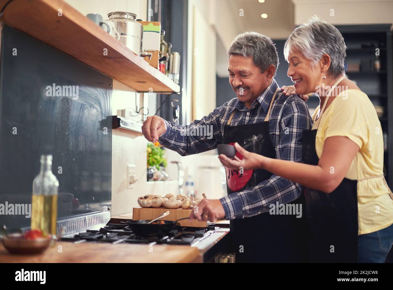 Add salt to food hi-res stock photography and images - Alamy