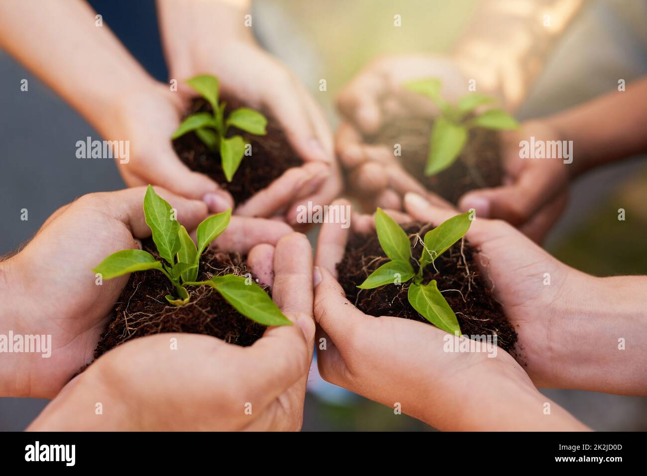 Without earth were nothing. Cropped shot of a group of people holding