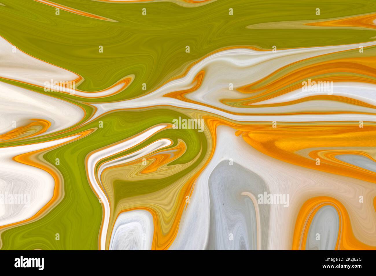 Weird Artwork Green Orange And White Background At Amsterdam The