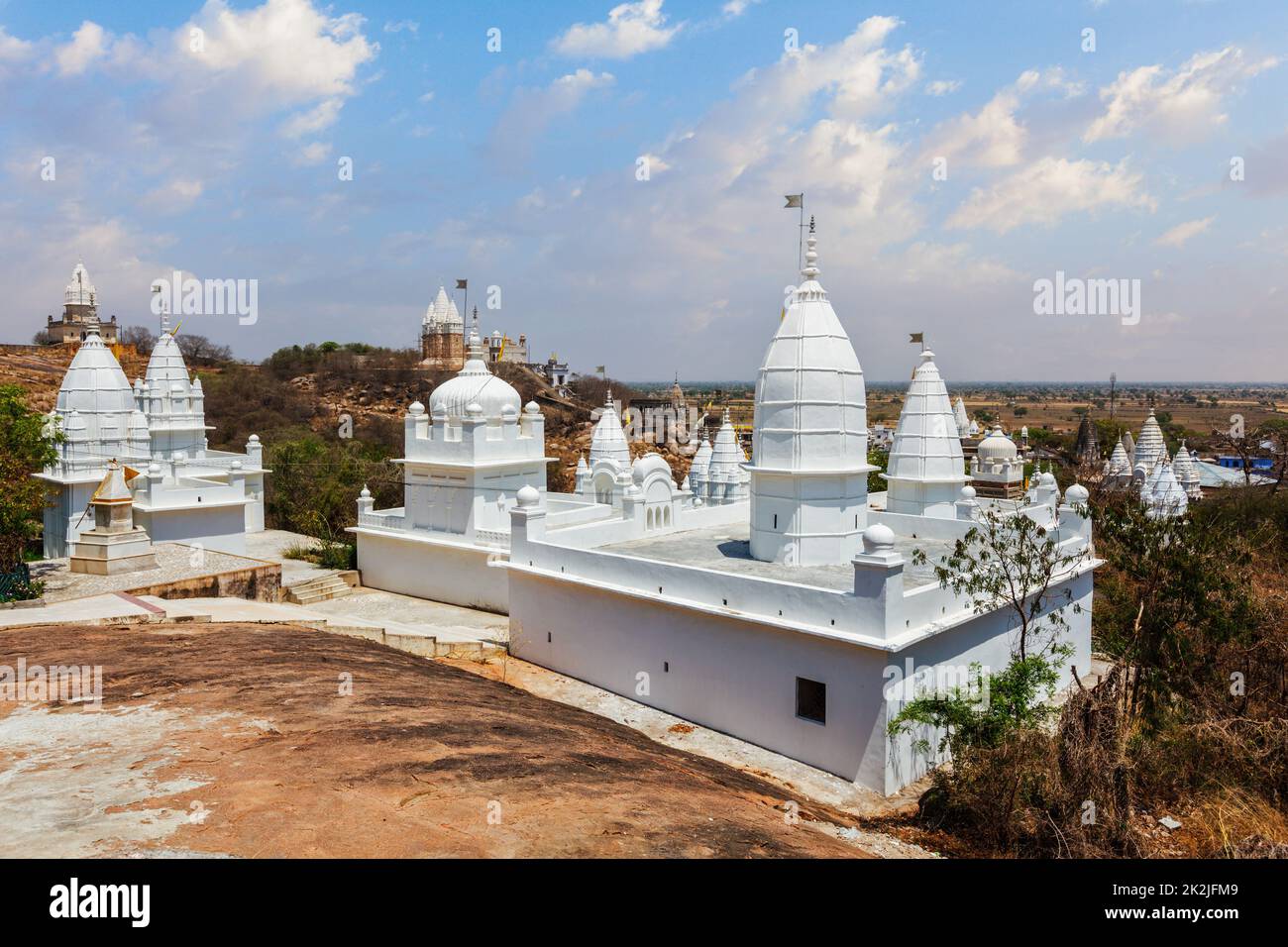 Sonagiri Jain Temples, Madhya Pradesh state, India Stock Photo