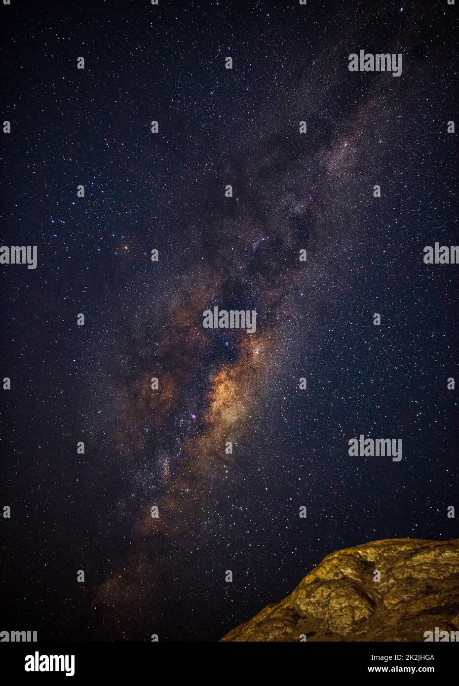 The milky way galaxy viewed from Queenstown, New Zealand Stock Photo ...