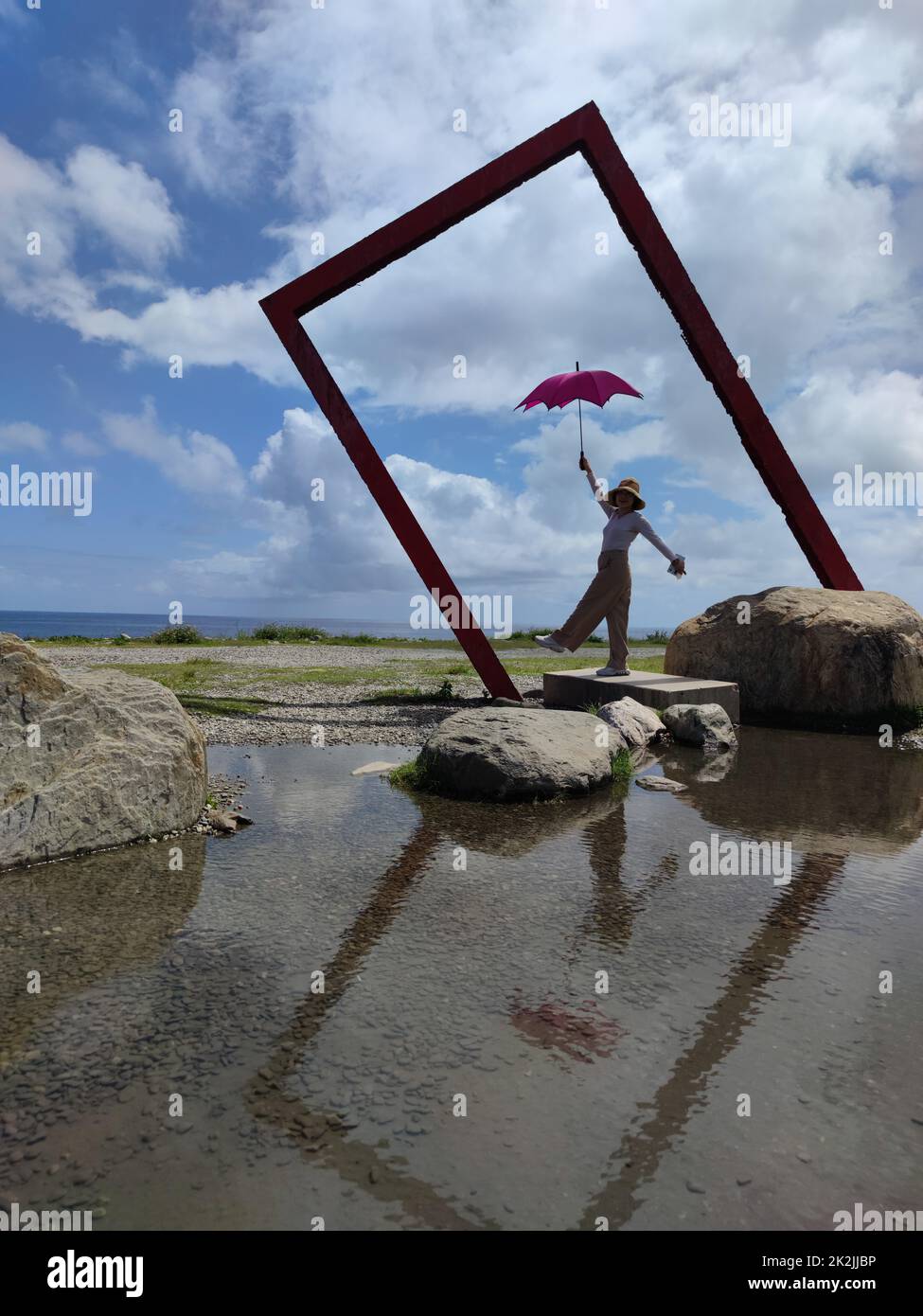 International landmark of Seaside Park in Taitung, Taiwan Stock Photo