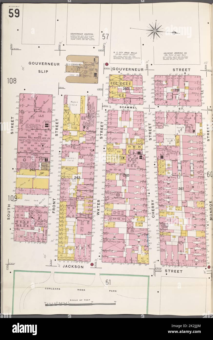 Map of gouverneur hires stock photography and images Alamy
