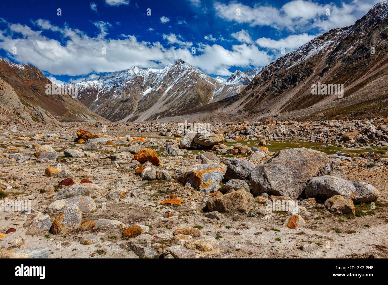 Lahaul Valley in indian Himalayas, India Stock Photo