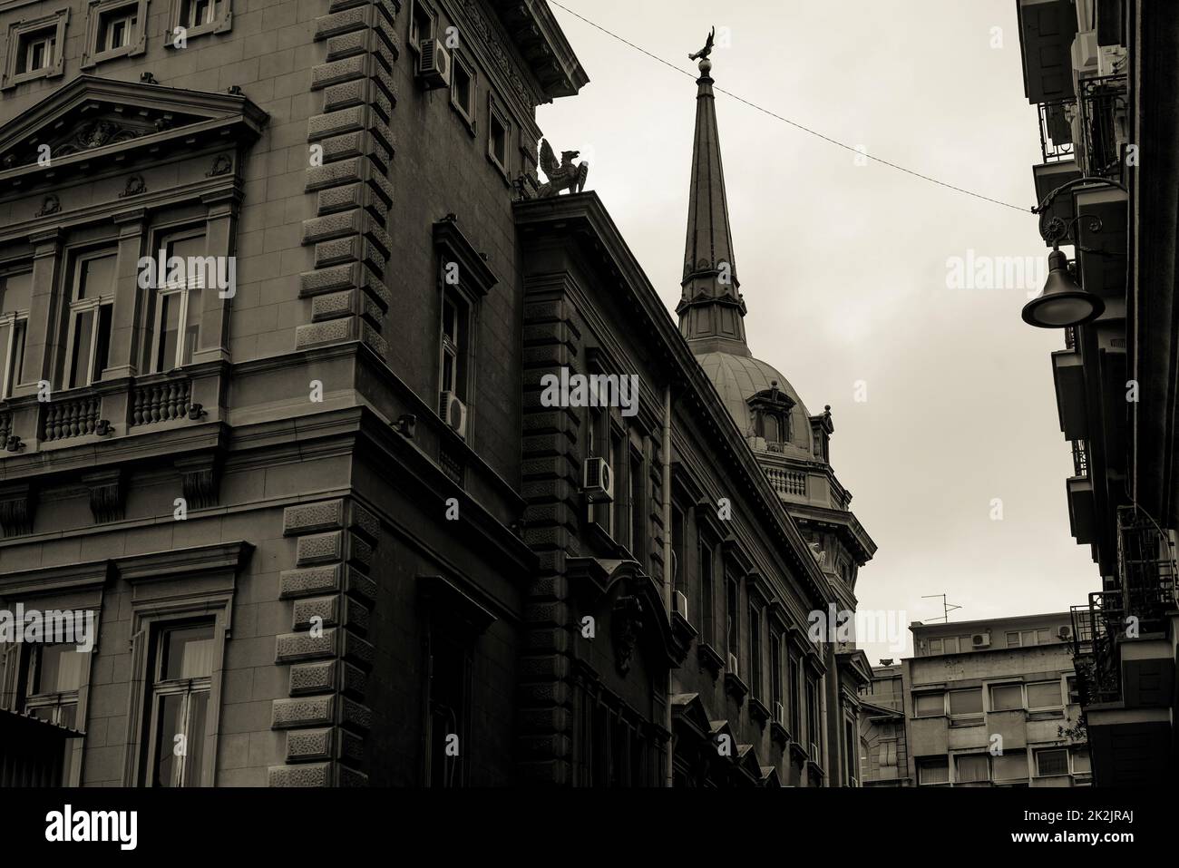 Stari dvor (Old Palace), a former royal residence. Belgrade, Serbia. Toned photo Stock Photo