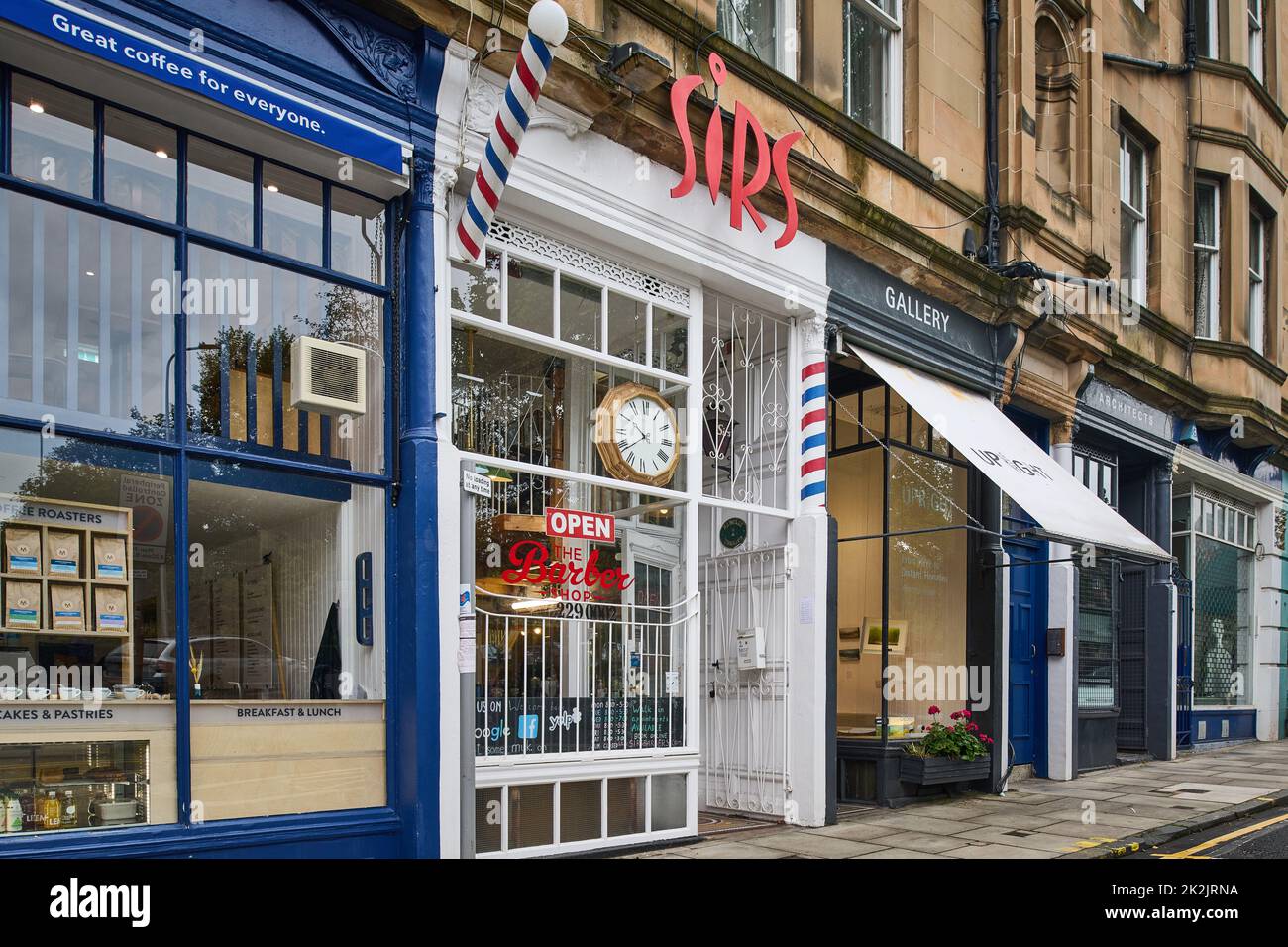 Edinburgh Scotland, UK 22 September 2022. General view of Sirs Barbers, Barclay Terrace. credit sst/alamy live news Stock Photo