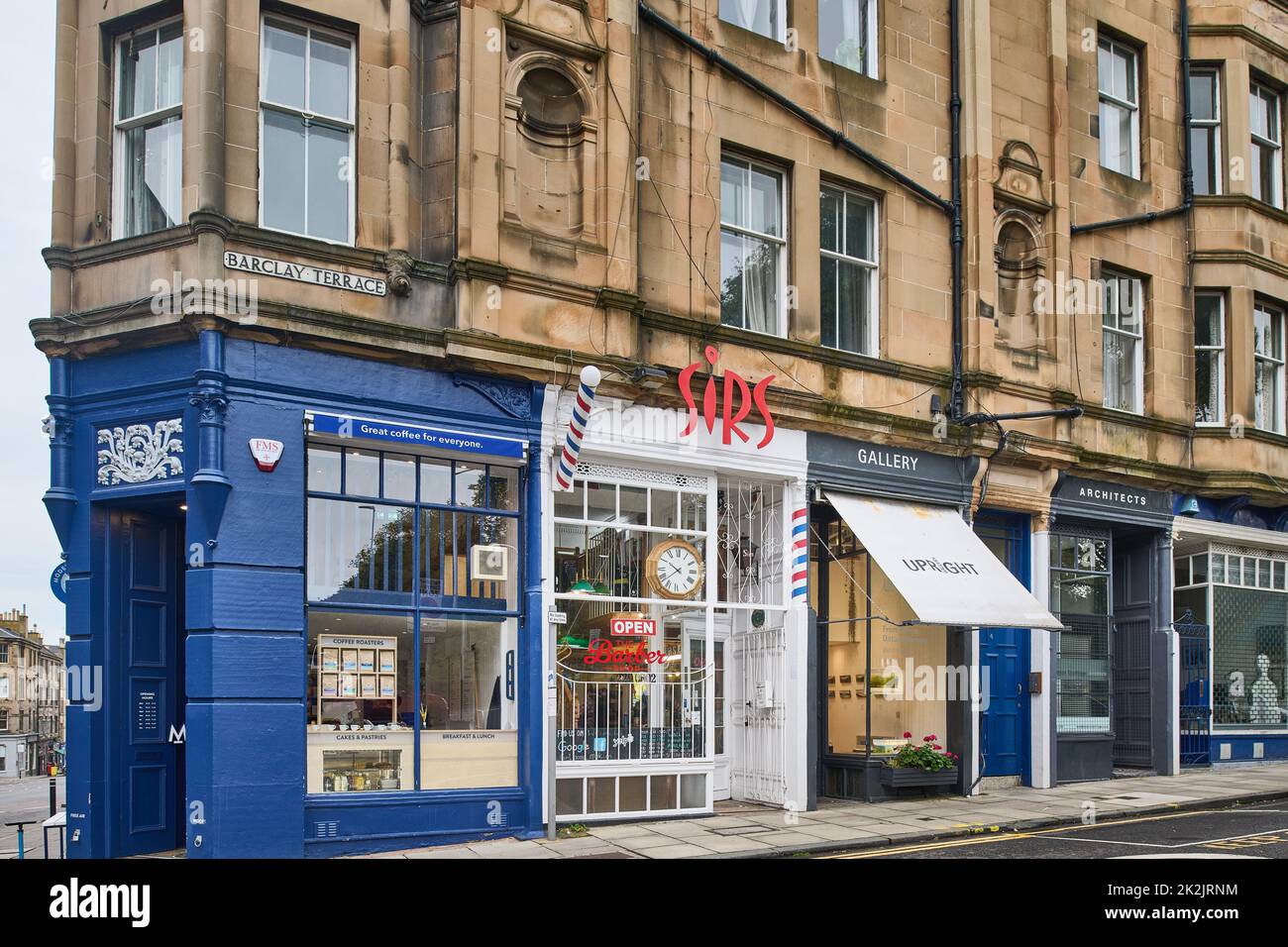 Edinburgh Scotland, UK 22 September 2022. General view Sirs Barbers, Barclay Terrace. credit sst/alamy live news Stock Photo