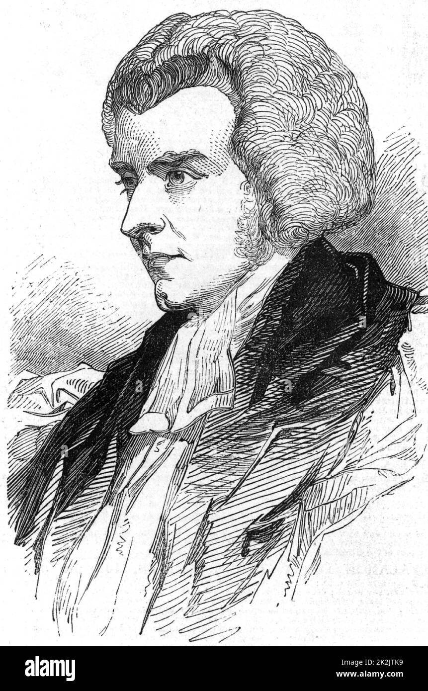 Samuel Wilberforce (1805-1873) English clergyman, son of the William Wilberforce the anti-slavery campaigner. Wilberforce in 1845 when he was Bishop of Oxford. Sometimes called 'Soapy Sam' or Saponaceous Samuel. An opponent of Charles Darwin's theory of evolution. From 'The Illustrated London News' (London, 22 November 1845). Stock Photo