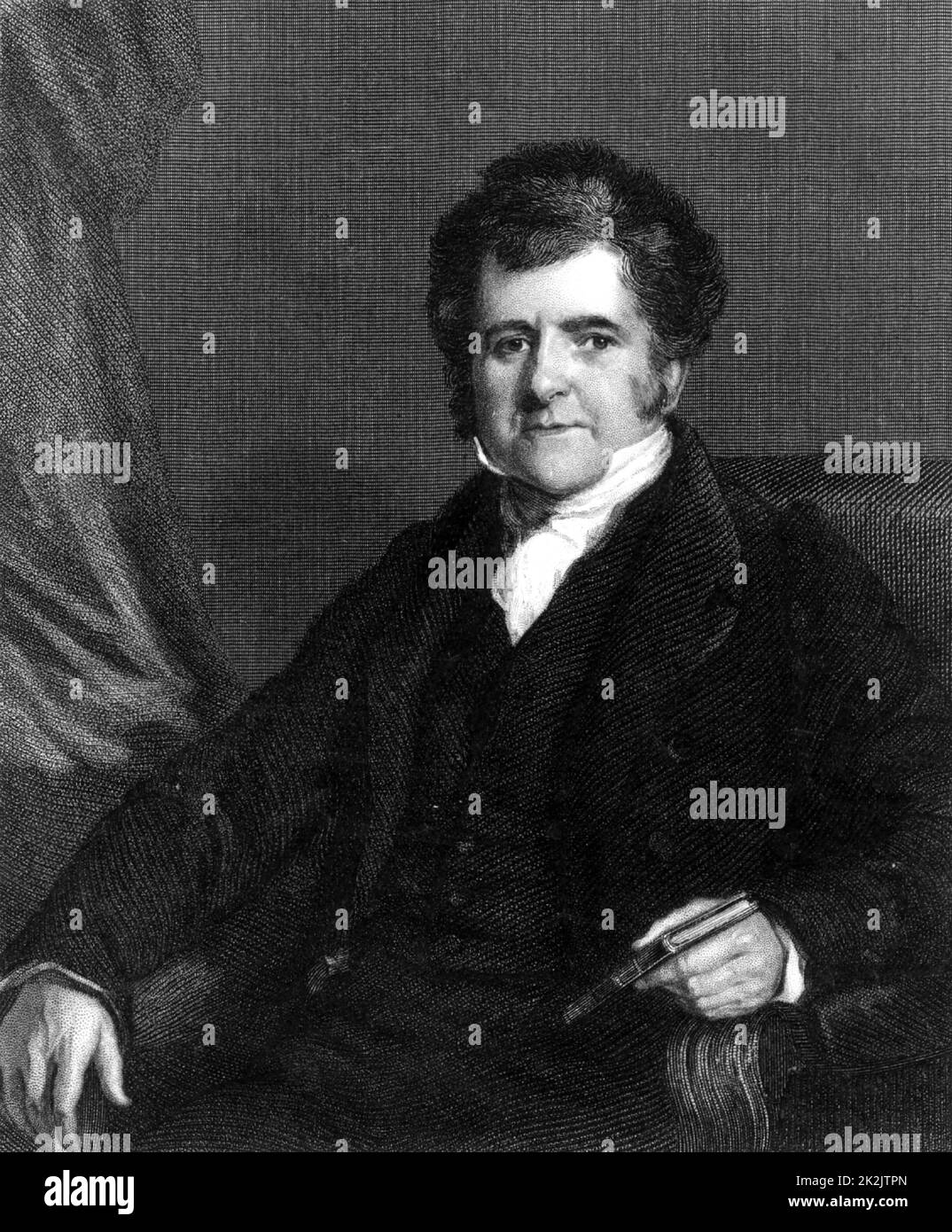 Richard Bright (1789-1858) English physician, born at Bristol. He described the condition of the kidneys known as Bright's disease. Engraving c1830. British Medicine Stock Photo