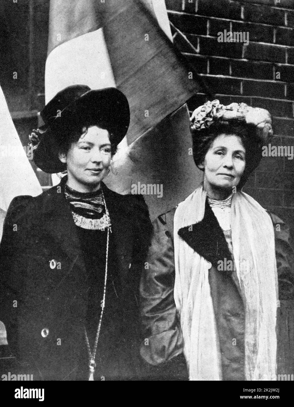 Emmeline Pankhurst (1857-1928) English suffragette, founder of Women's ...