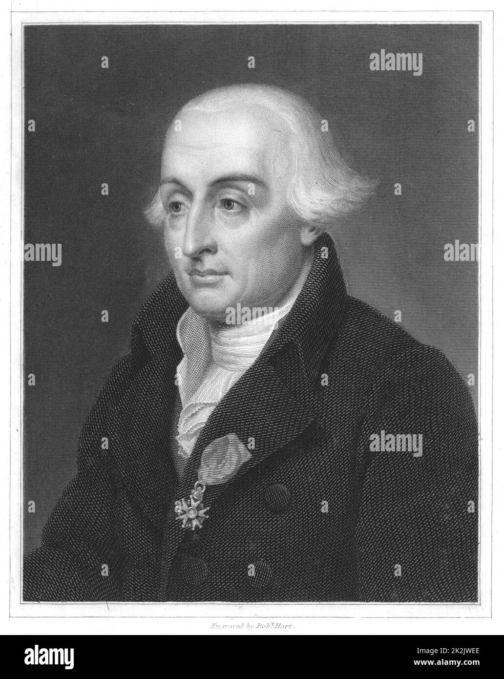 Joseph Louis Lagrange (1736-1813) French: analytical mathematics. From 'The Gallery of Portraits', Charles Knight, London, 1833 Stock Photo