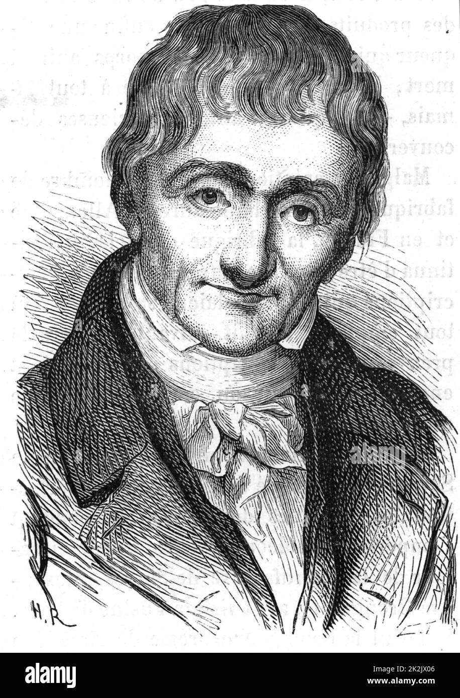 Alexandre Brongniart (1770-1847) French geologist and mineralogist. He introduced term Jurassic for Cotswold clays and limestones. Director of Sevres porcelain factory 1800-1847. Engraving from 'Les Merveilles de l'Industrie' by Louis Figuier (Paris, c1870). Stock Photo