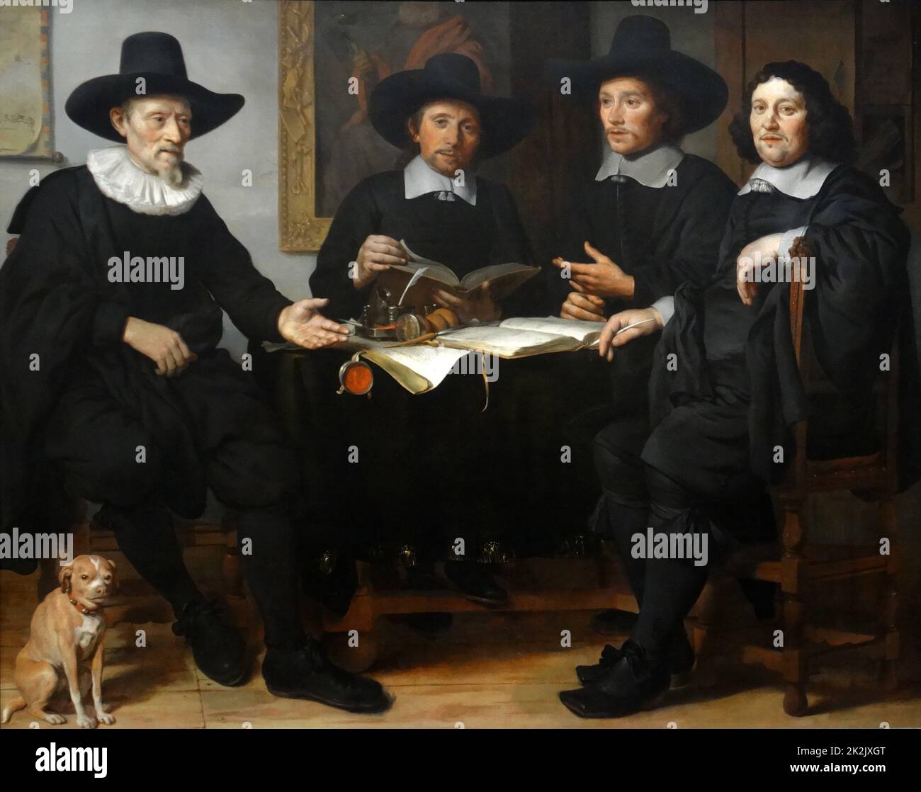 Four officers of the amsterdam coopers and wine rackers guild hires