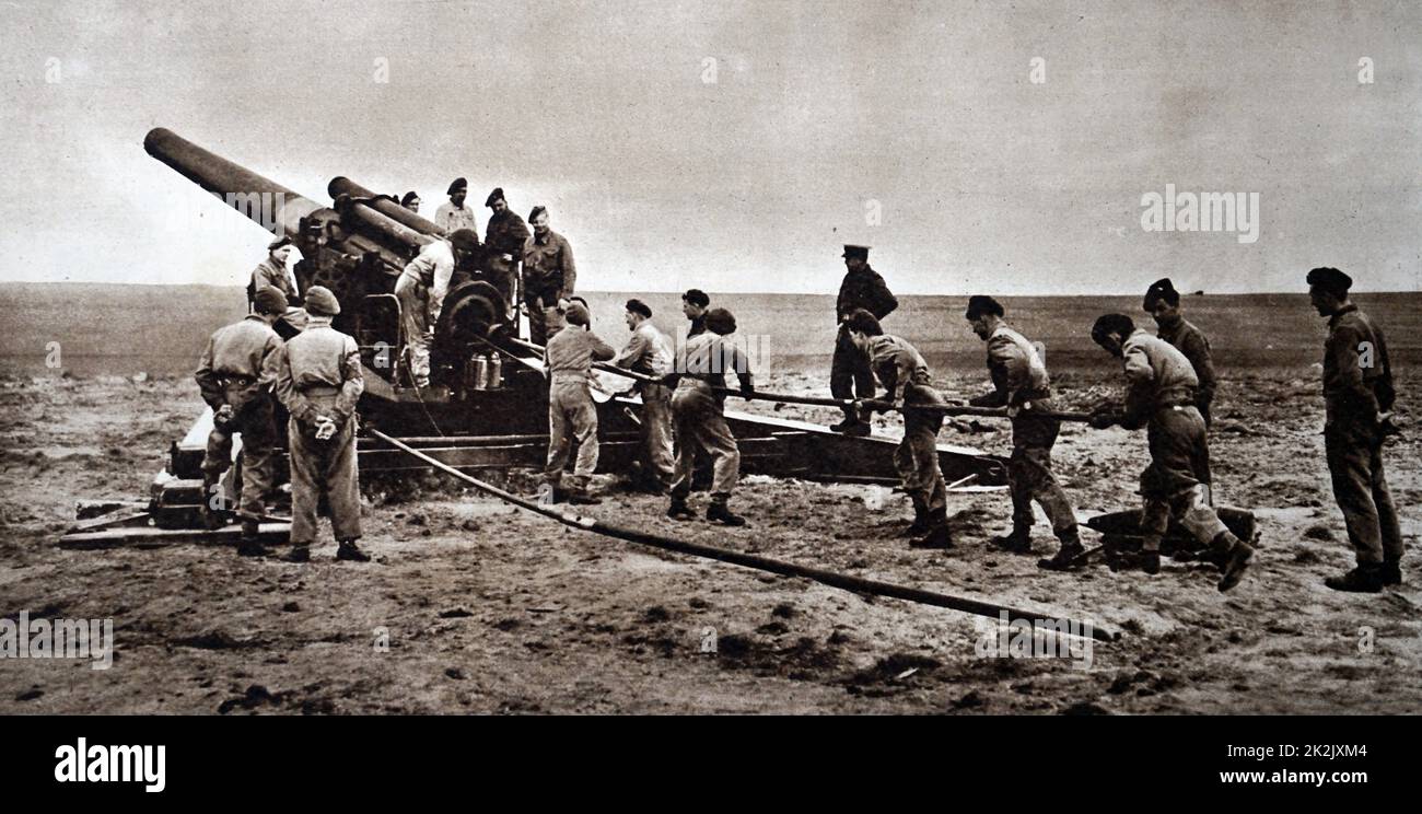 Photograph of a 240 mm howitzer M1, which was the most powerful weapon