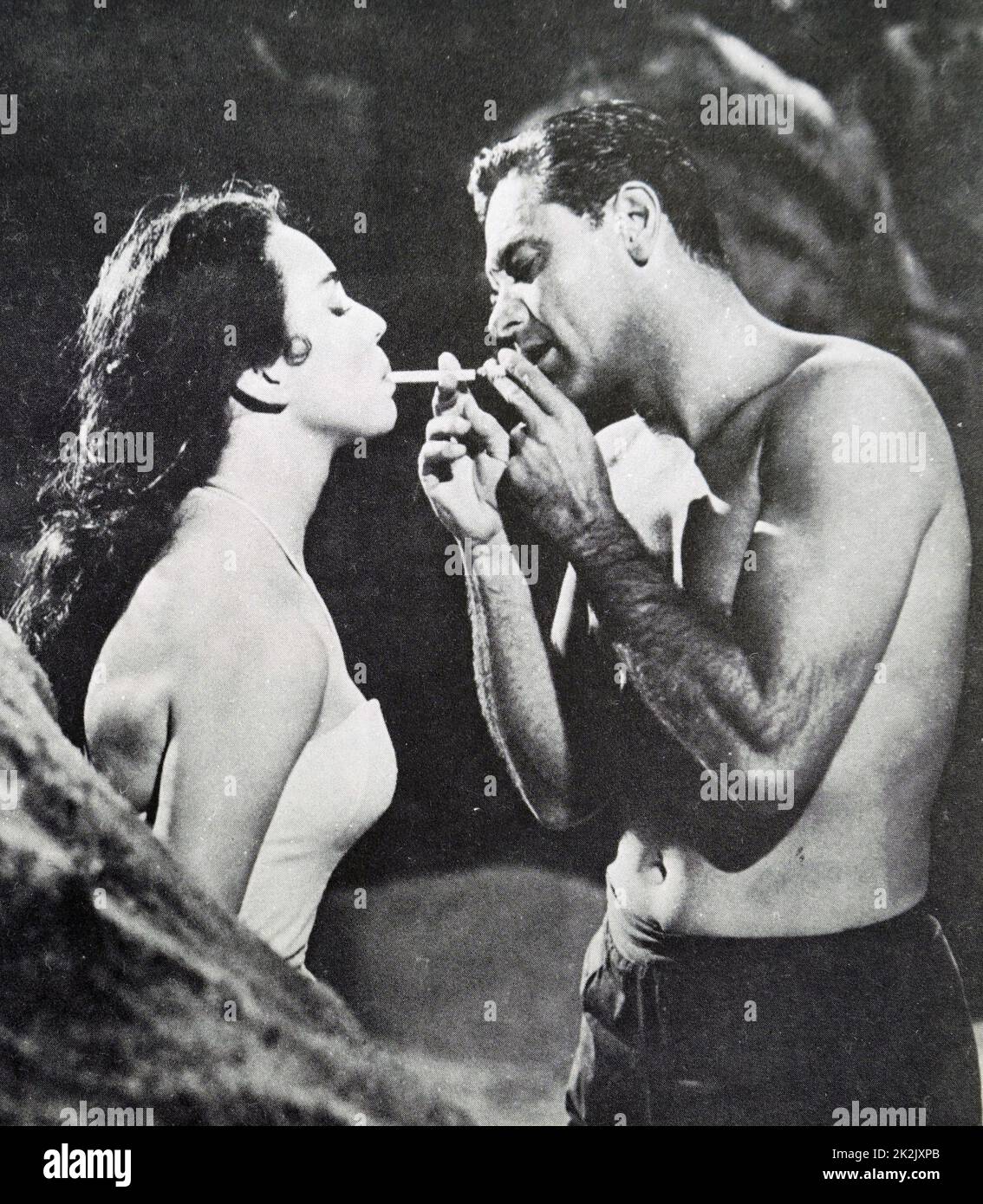 Film still from 'Love Is a Many-Splendored Thing' staring Jennifer Jones and William Holden. Dated 20th Century Stock Photo