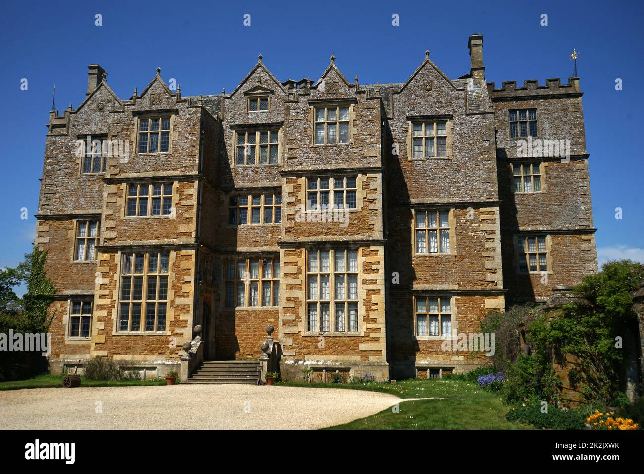 Chastleton House, Jacobean country house and gardens, situated at Chastleton near Moreton-in-Marsh, Oxfordshire, England Stock Photo