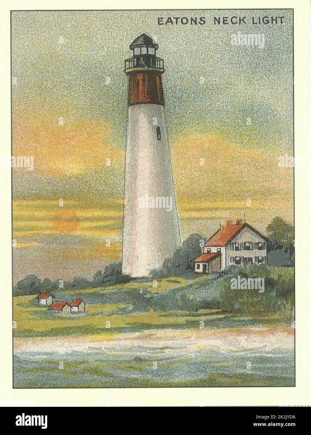 Eatons Neck Lighthouse; New York; USA Stock Photo Alamy