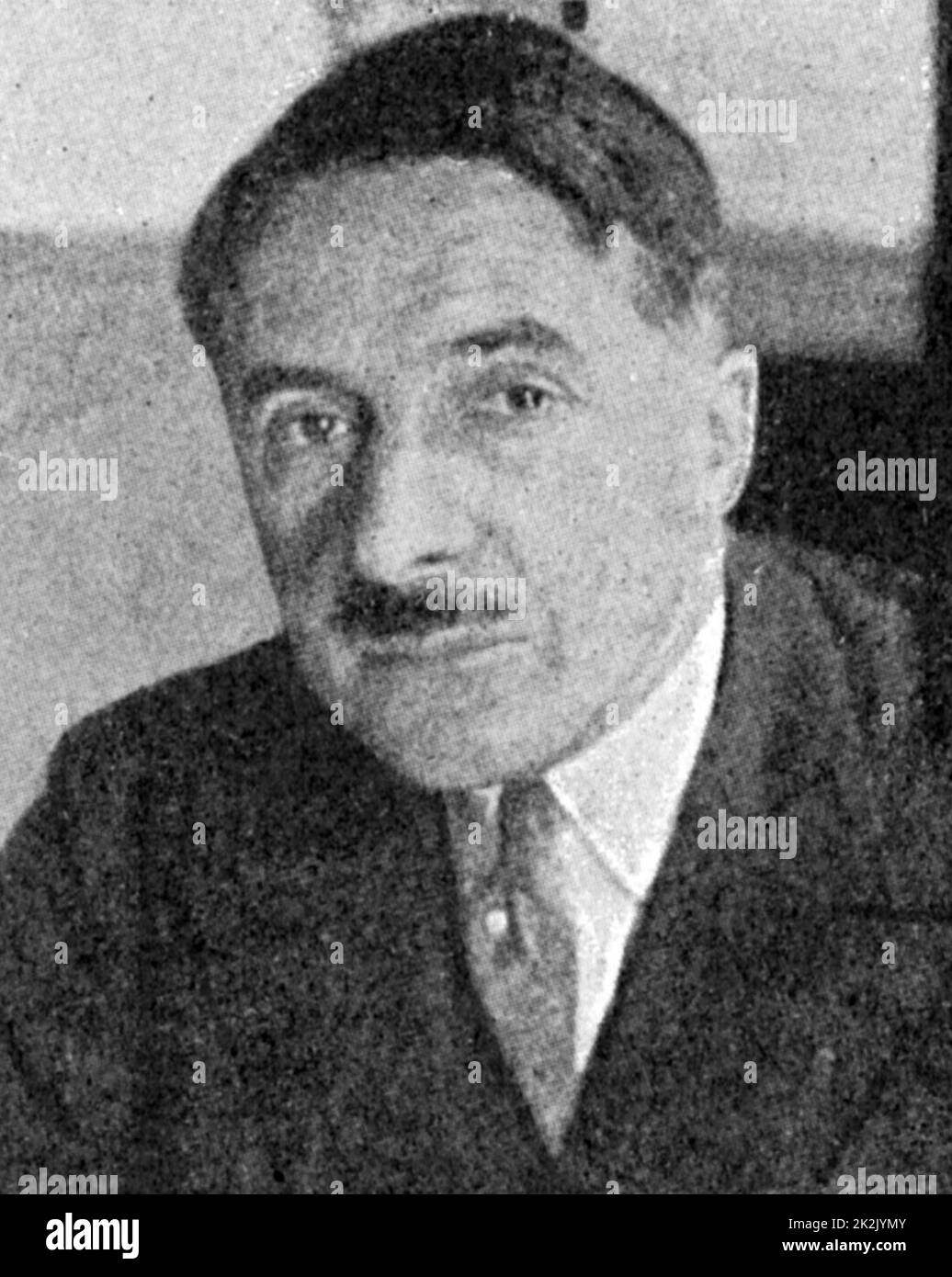 Raoul Dautry (1880-1951) French politician and engineer. Director of State Railways 1928-38, Armaments Minister 1939-1940. 1944 appointed Minister of Reconstruction by  de Gaulle, then Director, French Atomic Energy Agency. Stock Photo