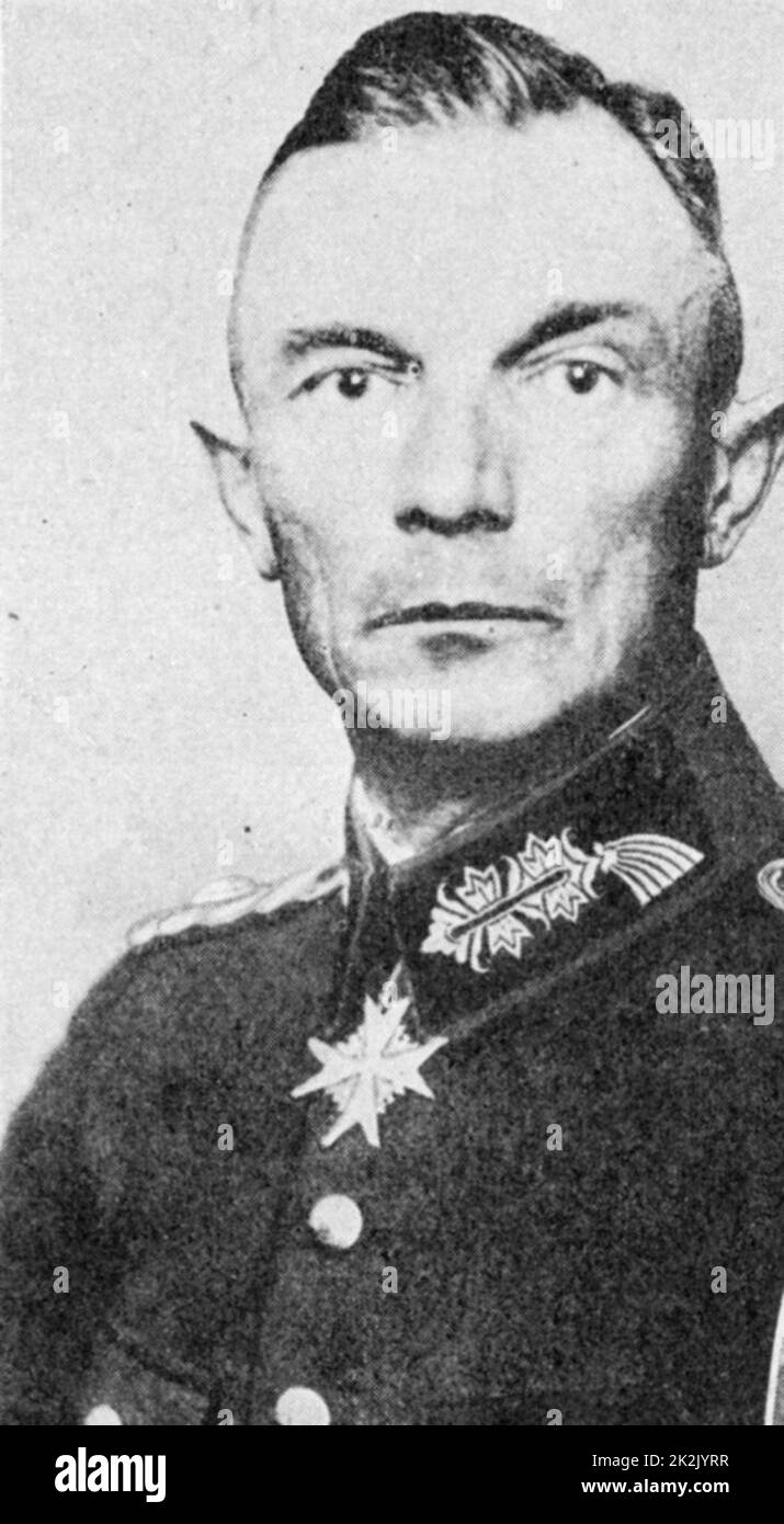 Fedor von Bock (1880-1945) German army officer. Rose to rank of Field Marshal. Commanded invasion of Vienna, 1938, of Czechoslovakia, Army Group B for invasion of France, 1940, Operation Typhoon the failed attack on Moscow. Stock Photo
