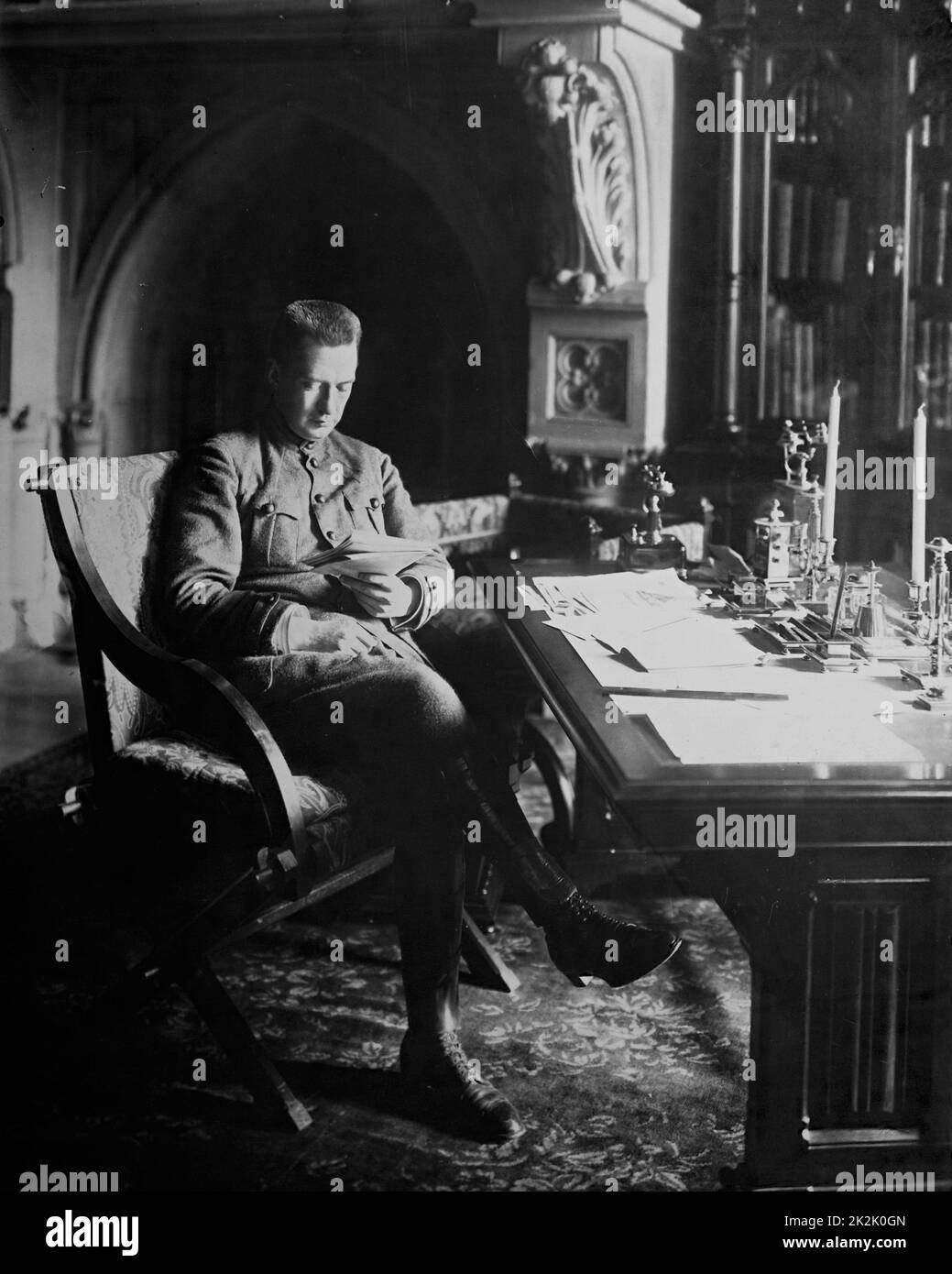 Alexander Feodorovich Kerensky (1881-1970) Russian revolutionary leader. Minister for war in 1917. Stock Photo
