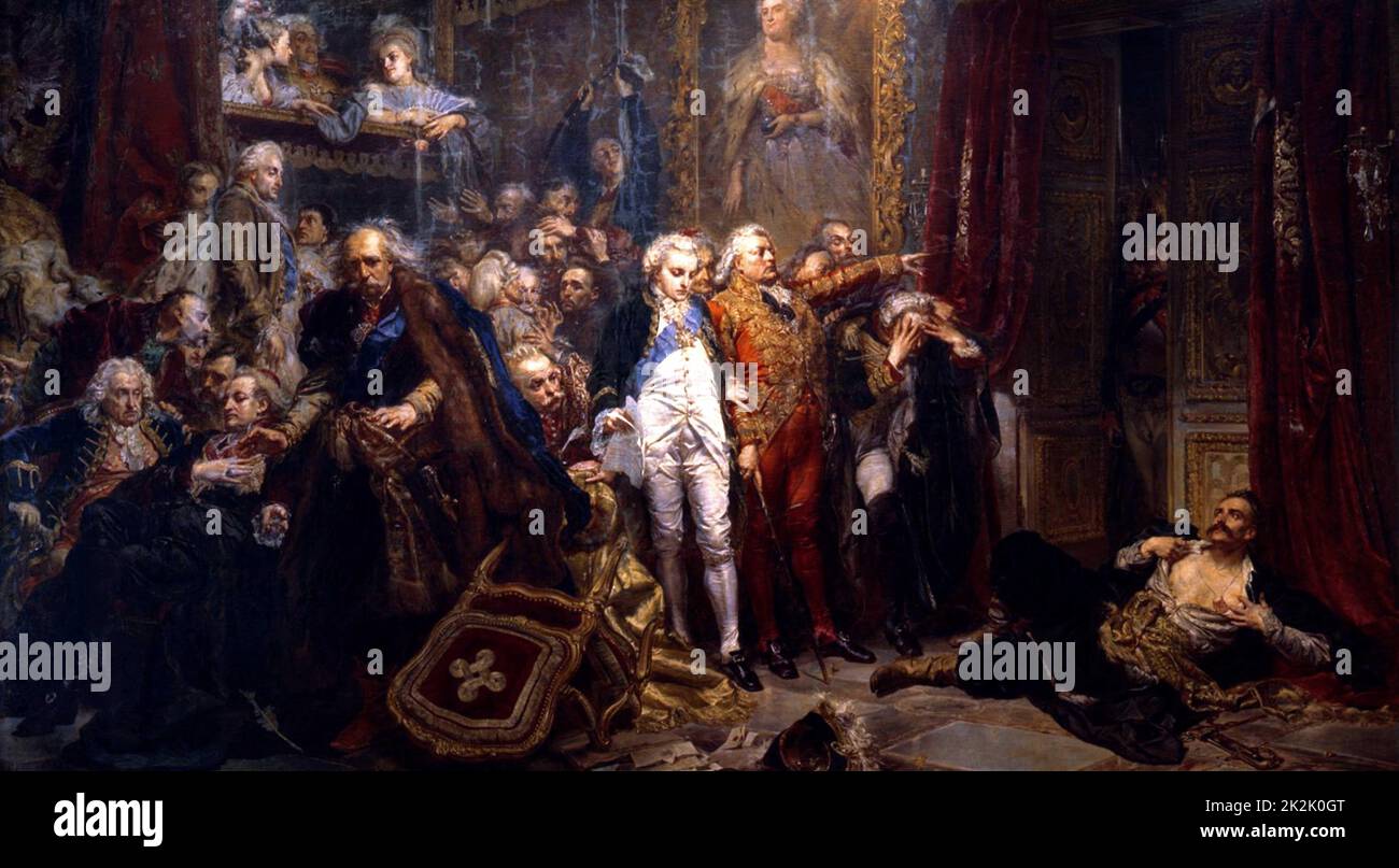 Jan Matejko Polish school Rejtan The Fall of Poland (Tadeusz Rejtan