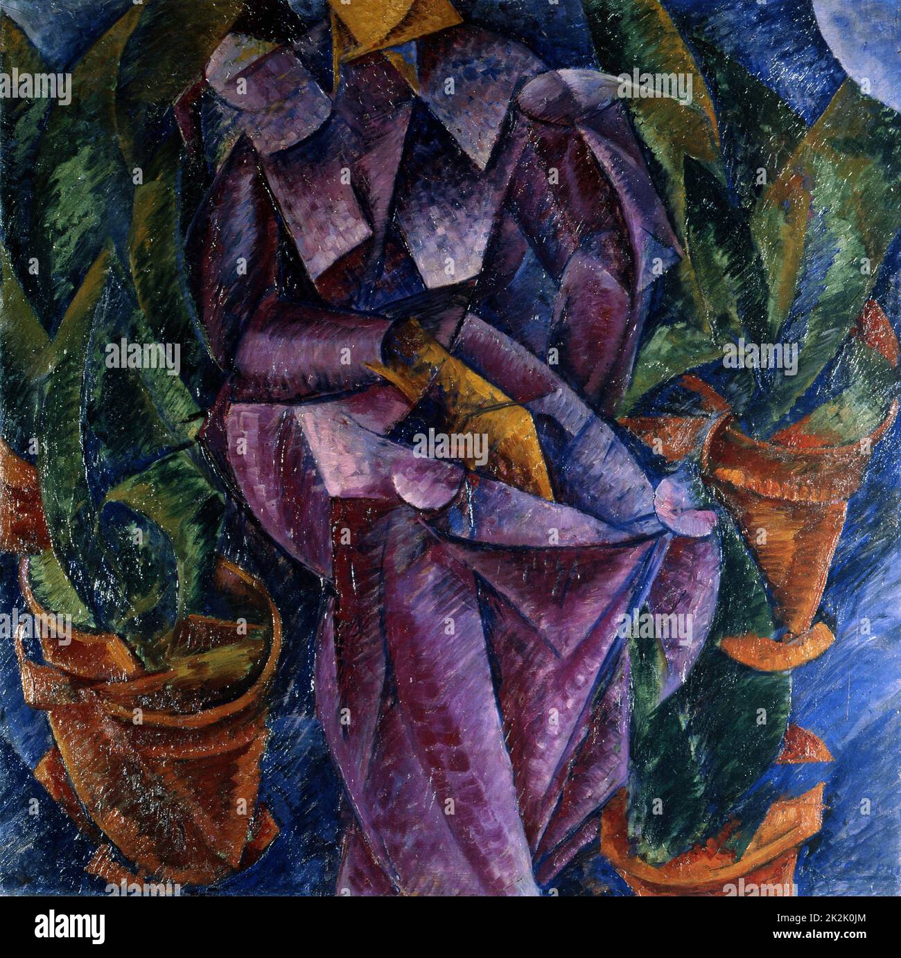 Umberto Boccioni Italian school Composizione spiralica 1913 Oil on canvas (95 x 95 cm) Milan, Museo del Novecento Stock Photo