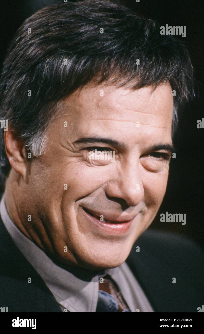 Portrait of French comedian and actor Guy Bedos, on the set of the ...