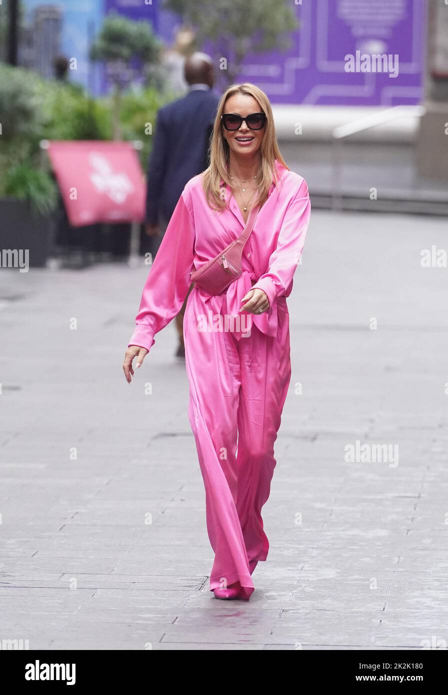 Amanda Holden leaves Global Radio in London. Picture date: Friday September 23, 2022. Stock Photo