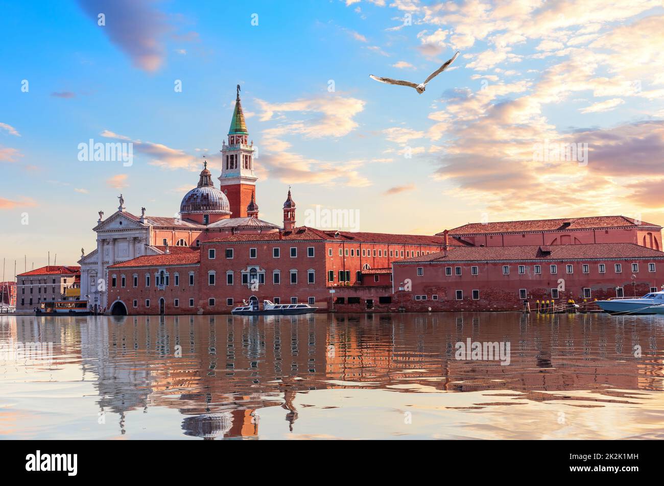 Main sights of Venice on the Adriatic coast, Italy Stock Photo