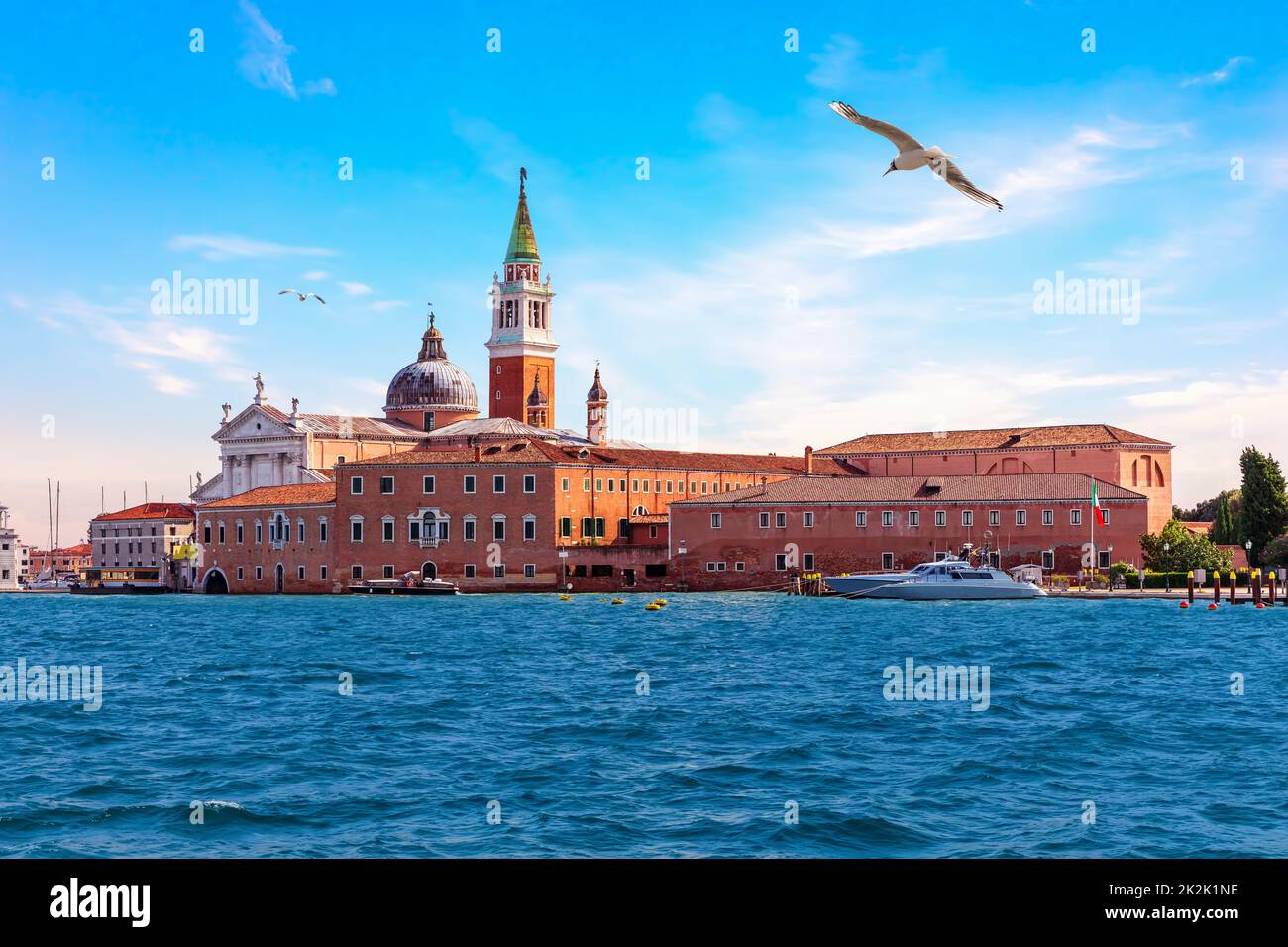 Famous cathedral Saint Mary of Health in Venice, Italy Stock Photo