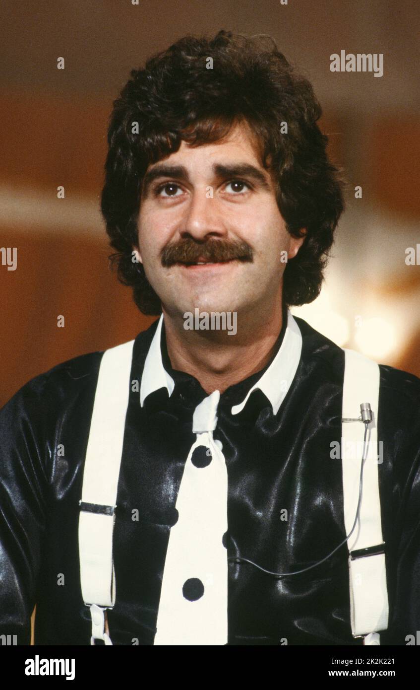 Portrait of French humorist Roland Magdane in 1981 Stock Photo Alamy