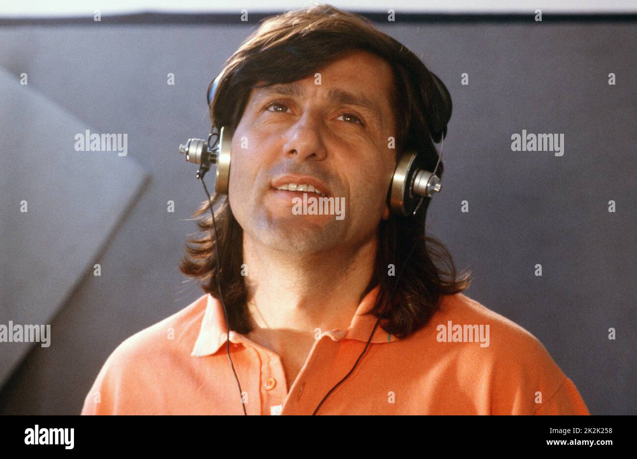 Studio shot portrait of the Romanian ex-tennis player Ilie Nastase for