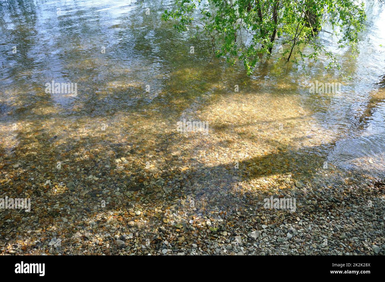 Gravels in the bed of a river Stock Photo Alamy